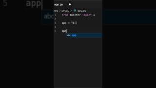Create a simple GUI using Python and Tkinter  #shorts