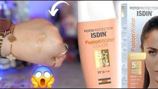 تجربتي مع واقي شمس isdin | isdin fusion water color