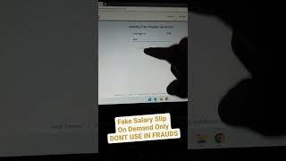 make duplicate salary slip using this site || by  Anjni Computer Education  || anjnisreators