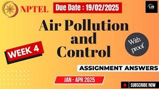 Air Pollution and Control week 4 NPTEL assignment answer  | Jan 2025 | Learn in brief