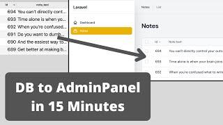 Laravel Filament: Live-Coding - Notes Management Panel