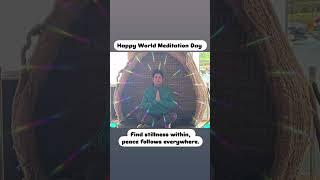 World Meditation Day ‍️ #meditation #mindfulness #globalpeace #tranquility #yoga #asmrvideo