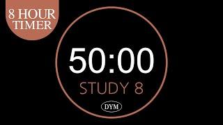 8 Hour Timer 50min study 10min break 쉬는시간 480분 공부 타이머