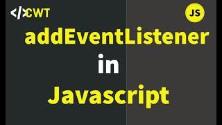 addEventListener in JavaScript |Mouse over, Mouse Leave | eventListener in Javascript