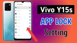 How to lock apps in vivo Y15S/vivo y15s me app lock kaise kare/app lock setting