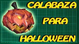 CALABAZA PARA HALLOWEEN - PAPERCRAFT (PAPEL)