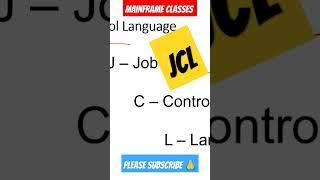 JCL  #db2  #mainframeclasses #mainframes JCL Tutorial | JCL Complete Reference | JCL Complete  class