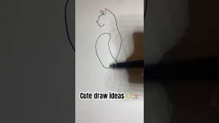 Cute draw ideas  How to draw a cat 