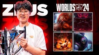 Everything ZEUS did at WORLDS 2024 | 2x World Champion  Highlights