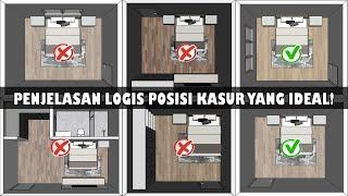 POSISI DAN ARAH TEMPAT TIDUR YANG IDEAL DI KAMAR!