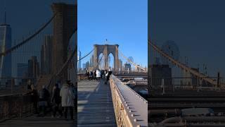 "Brooklyn Bridge Bliss: The Cityscape That Never Sleeps  #NYCViews #BrooklynBridge"