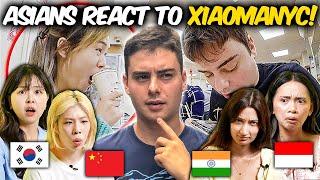 Asians React to Xiaomanyc Speaking Their Language!! l  Hindi, Indonesian ,Korean, Chinese