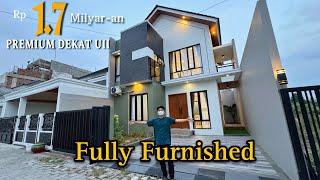 RUMAH JOGJAKARTA MEWAH FULLY FURNISHED DI JAKAL KM 13 Area Perumahan Dekat Kampus UII