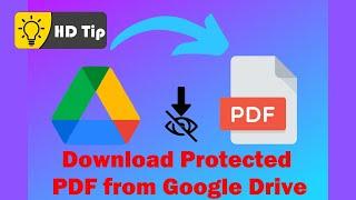 How to Download View Only PDF File Google Drive Newest - HD Tip