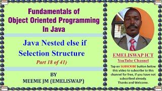 Nested Else...if Selection Control Structure in Java Object Oriented Programming