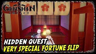 The Very Special Fortune Slip World Quest | Genshin Impact | Shuumatsuban Operations Hidden Quest