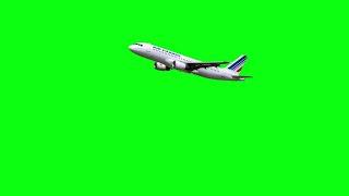 Airplane flying green screen effect video || plane green screen animation ||  green screen plane