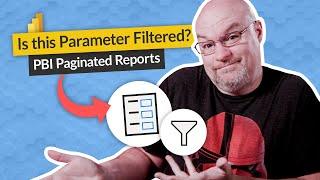 Is a parameter filtered in Power BI Paginated Reports???