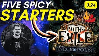 PoE 3.24 Starter Builds - 5 SPICY League Starters for Path of Exile Necropolis League