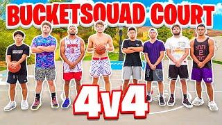 4v4 Basketball Ft Jesser, ZackTTG, Moochie, Johnny, Trav, & Jasu on BucketSquad Court!