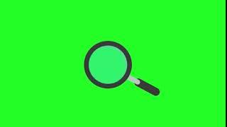 GreenScreen Animation de loupe de recherche (fond vert)