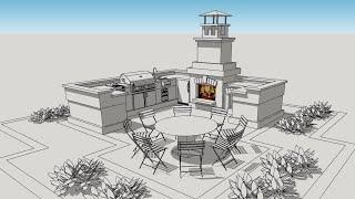 BBQ Corner - Download Sketchup File