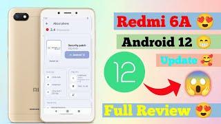 Redmi 6A Android 12 Update Full Review, Redmi 6A (Cactus) Hang Problem fix | New Update | Best Rom |