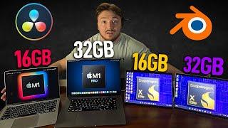 Snapdragon X Elite 16gb vs 32gb vs 16gb macbook air vs 32gb Macbook Pro