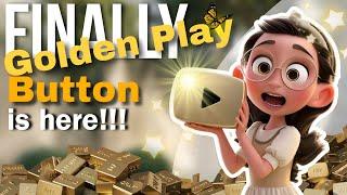 Golden Play Button Unboxing  | 1 million subscribers Award |#youtube #craft #goldplaybutton #viral