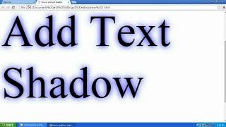 How to Add CSS3 Text Shadow Effect in CSS Html Website