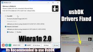 Winra1n 2.0 Its Recommended to use UsbDK Fixed | usbdk driver failed to load | Use UsbDK