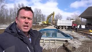 Installing a Pool in the Winter....MAKES SENSE!!
