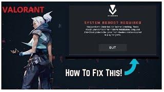 Valorant - Fix "Vanguard Anti Cheat" 100% working !!!!