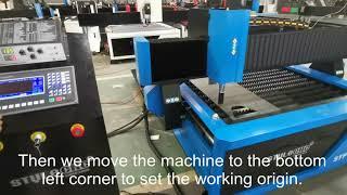 Chinese made CNC plasma table operation detailed video part 2