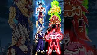 Goku | Vegeta & Gohan Vs. Broly | Goku Black & Jiren #shorts #dragonball #goku #vs