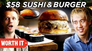 $10 Sushi & Burger Vs. $58 Sushi & Burger