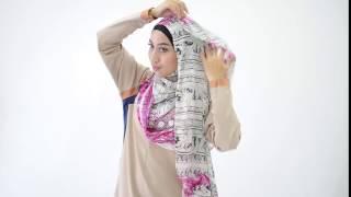 TUTORIAL DAPHNE PRINTED SHAWL by IMAAN BOUTIQUE No 3