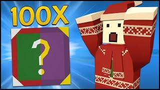 Unturned - 100 NEW CASE OPENING! (Purple Mystery Box & Festive Gift Unboxing)