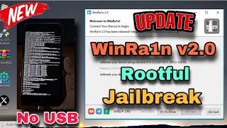 {New update WinRa1n.exe v2.0} Jailbreak iOS 15/16 (Rootful without USB for Windows)