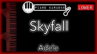 Skyfall (LOWER -3) - Adele - Piano Karaoke Instrumental