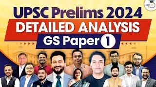UPSC 2024 Prelims Paper Analysis | UPSC GS Paper 1 Prelims 2024 Analysis | Answer Key | StudyIQ IAS