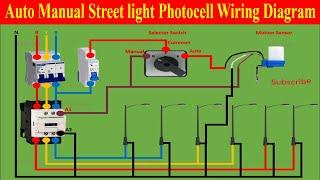 Street light Wiring connection with photocell Sensor | photocell Sensors wiring diagram | BEEE Works