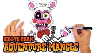 How to Draw Adventure Mangle | FNAF World