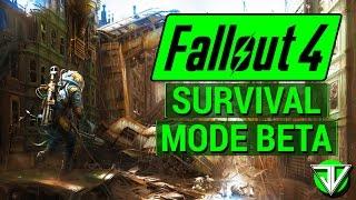 FALLOUT 4: NEW Steam Beta SURVIVAL MODE Overview! (NO Fast Travel, NO Manual Saving, Hunger, & More)