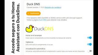 Instalar y configurar DuckDns en Home Assistant 2023. Incluyendo configuración Router.