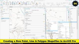 03: Creating a New Point, Line & Polygon Shapefiles in ArcGIS Pro