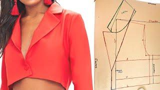 How To Draft Pattern For Notch Collar Jacket | Beginners Steps