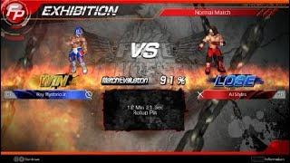 Fire Pro Wrestling World Rey Mysterio Vs AJ Styles