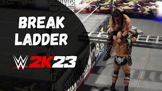 How to Break a Ladder in WWE 2k23 (Xbox, Playstation, PC)