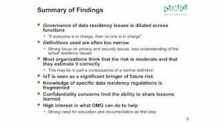 OMG Webinar: Analysis of Data Residency Issues